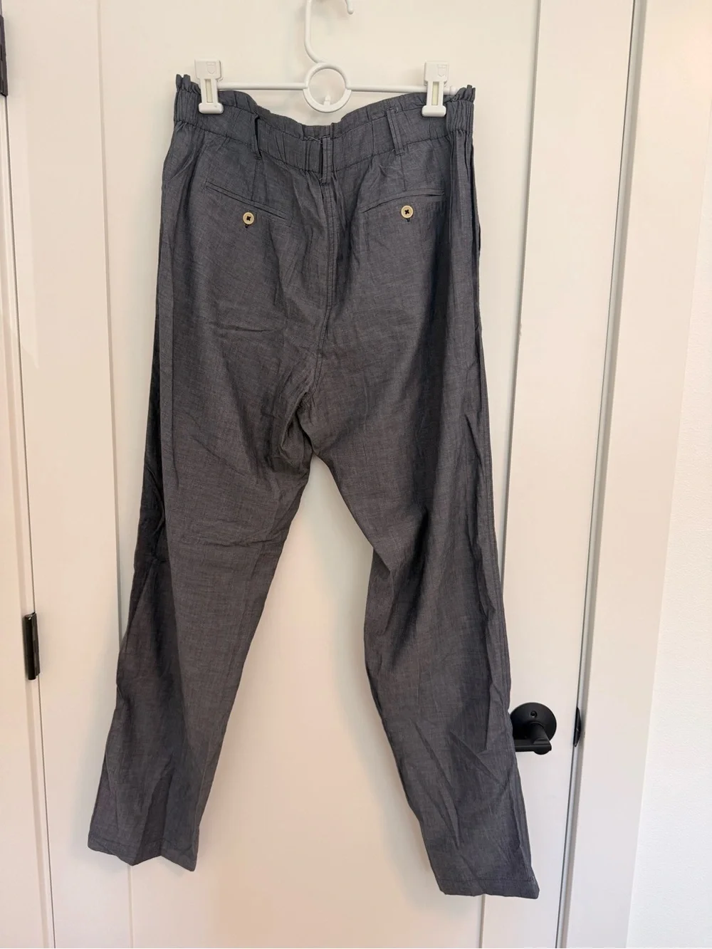 J. Crew Blue High Waisted Lightweight Pull On Pants